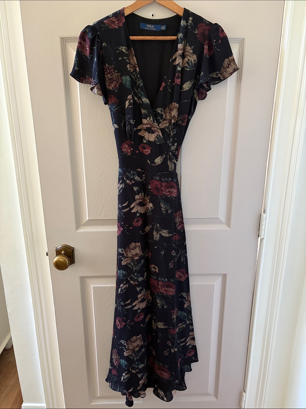 Polo by Ralph Lauren Navy Floral Wrap-Style dress
